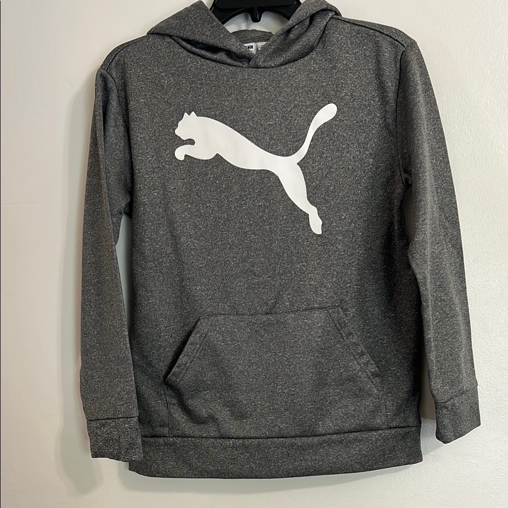 Puma Gray Hoodie with White Accents